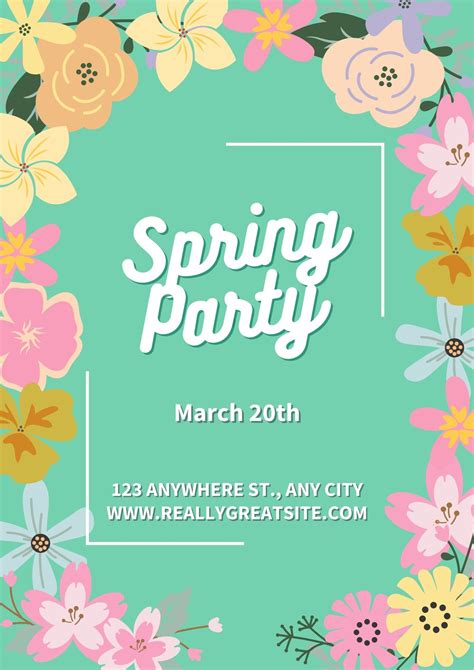 Spring Flyer Template 35+ Free & Premium Download