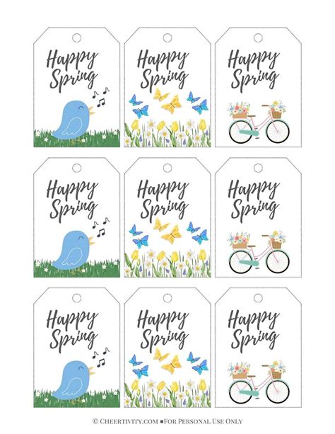 Spring Gift Tags