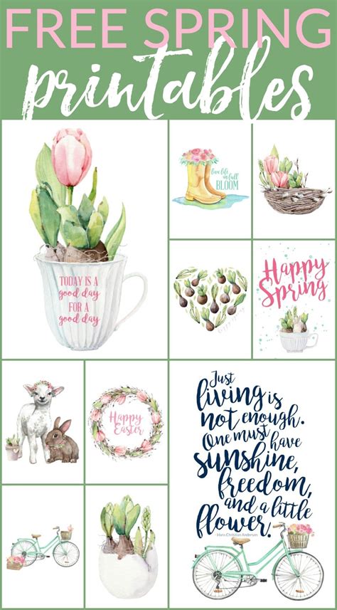 Spring Home Printables Free Printables Spring Home Printables