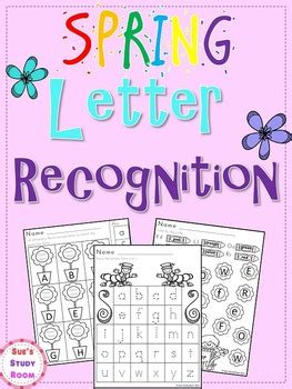 Spring Letter Recognition for PreK and K Letter recognition