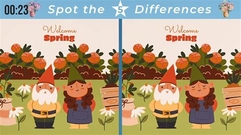 Spring Spot Difference Illustrations & Vectors - Dreamstime