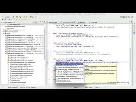 Spring Tutorial 43 Named Parameter JDBC Template YouTube