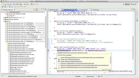 Spring Tutorial 8 Named Parameter JDBC Template YouTube
