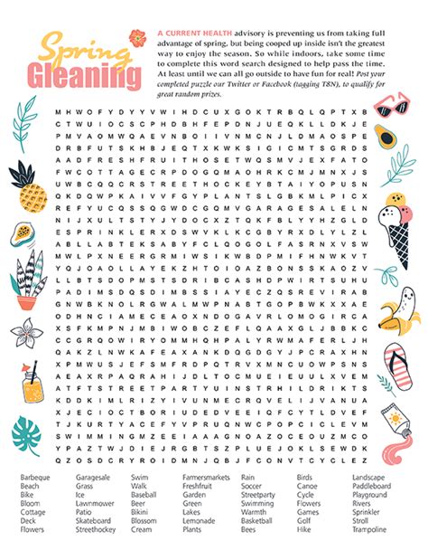 Spring Word Search T8N