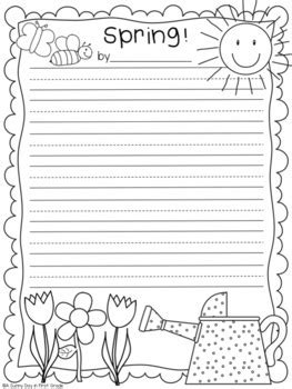 Spring Writing Freebies A Sunny Day in First Grade