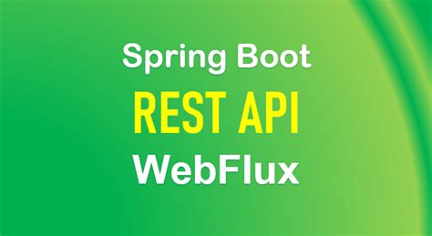 Spring boot webflux rest api example.  For example, when you open a social media a...