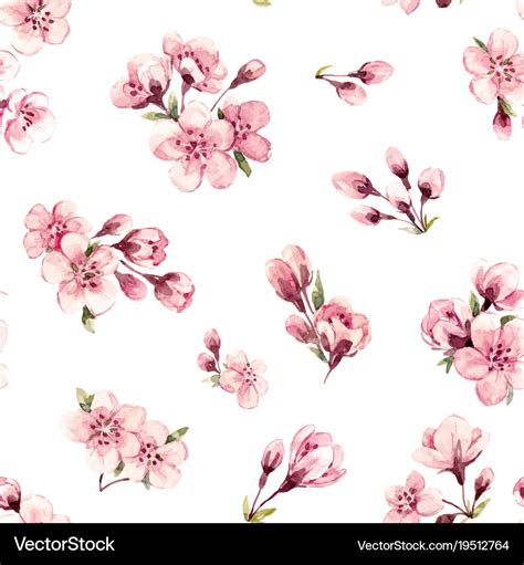 Spring floral pattern Royalty Free Vector Image