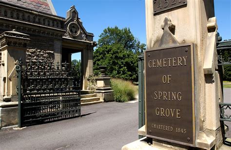Spring grove cemetery loop.  Spring Grove was chartered in 1845, and is...