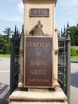 Spring grove cemetery obituaries.  Buried at Spring Grove Cemetery, Cincinnati, ...
