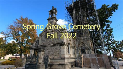 Spring grove cemetery walking trails.  Glancing over the cemetery grounds,...
