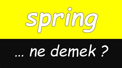 Spring gun ne demek.