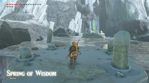 The Spring of Courage is a location in Breath of the Wild. The Spring of Courage is located at the northernmost part of the Dracozu River in the Faron Grasslands. By offering Farosh's Scale at the Spring, the entrance to the Shae Katha Shrine is revealed. At some point prior to the second Great Calamity, Princess Zelda visited the Spring of Courage, …. 