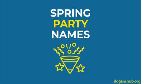 Spring party names ideas.  Last year I published some spring birthday party t...