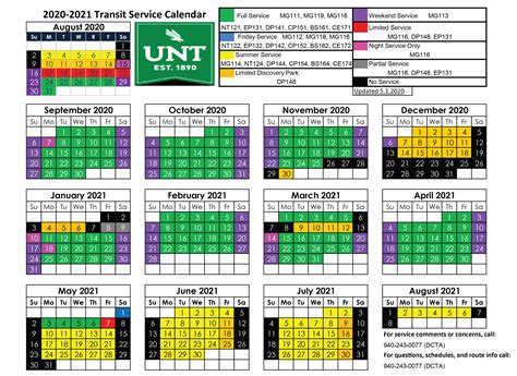 Dates are subject to change by official action of UNT. Fall 2