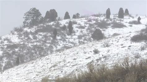 Spring snow temporarily reducing wildfire danger