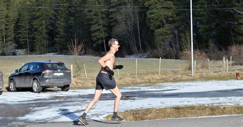Springa i shorts på vintern