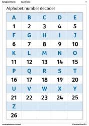 Springboard Stories Alphabet number