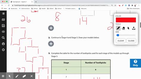 Algebra 1 Springboard Unit 1 Vocab. 5.0 (2 reviews) Flashcards; Learn; Test; Match; ... 1 / 19. Flashcards; Learn; Test; Match; Q-Chat; Created by. Dawn_Roe Teacher. Share. Share. Terms in this set (19) sequence. a list of numbers, and each number is called a term. common difference. A common amount between terms in a sequence. variable. a .... 