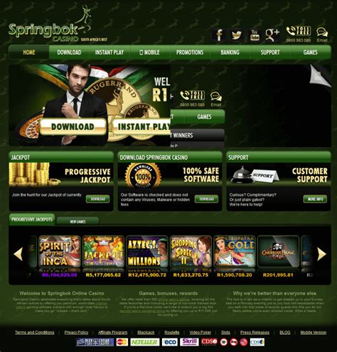 Springbok Casino RTG games Canada