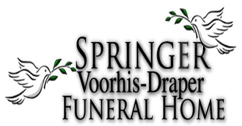 Springer funeral home.  Springer & Son is an independently owned and com...