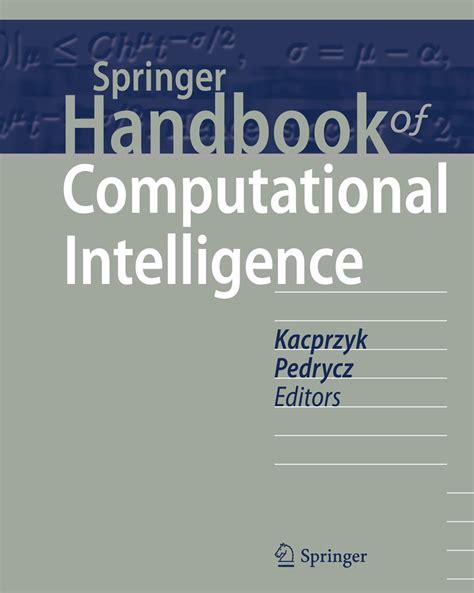 Springer handbook of computational intelligence springer handbooks. - De man met de witte das.