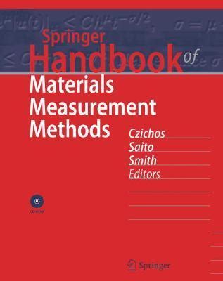 Springer handbook of materials measurement methods. - Principles of corporate finance solutions manual.