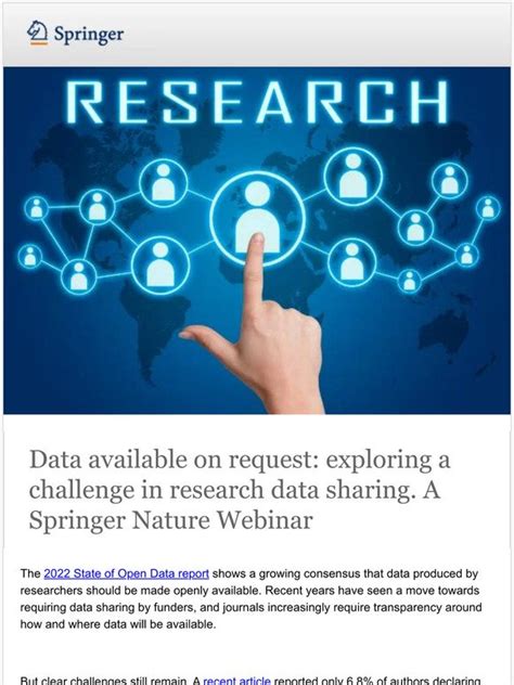 Springer open database.  Data sharing helps speed up the pace of discovery ...