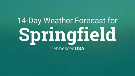 Springfield, Tennessee 14 Day Weather Forecast - The Weather …