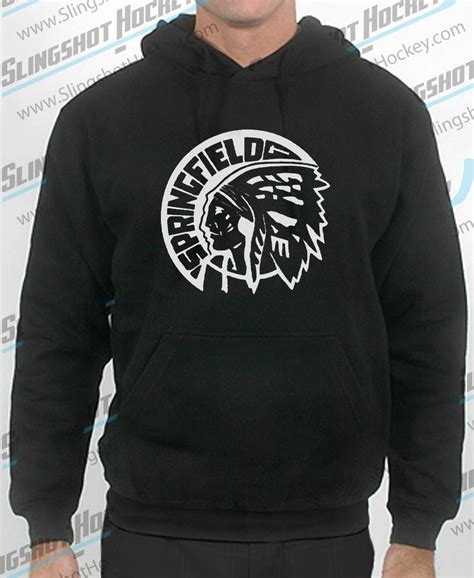 Springfield Indians Hockey Hoodie Sweatshirts Prep Sportswear