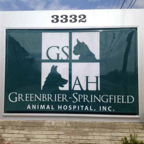 ServicesGreenbrier-Springfield Animal Hospital Inc practices at 3332 Highway 41 South, Springfield, TN 37172.Animal hospitals offer general and emergency pet care services. Some animal hospitals offer 24 hour emergency services-call to confirm hours and availability.To learn more, or to make an appointment with Greenbrier-Springfield Animal ....