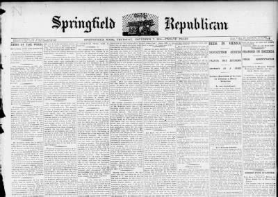 Springfield republican obituaries.  Springfield weekly Republican Obit...
