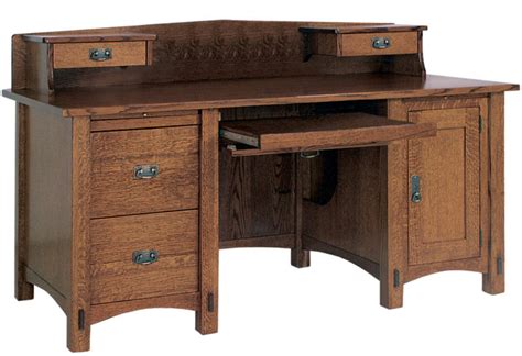 Springhill Computer Desk Custom Amish Springhill Computer Desk