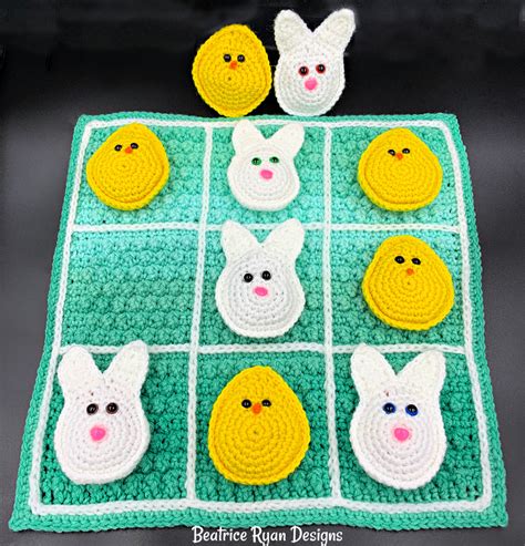 Springtime Tic Tac Toe... Free Crochet Pattern!......Beatrice