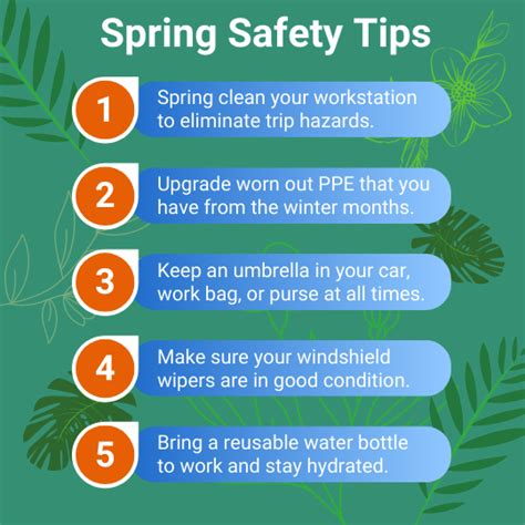 Springtime safety tips. Follow these safety tips to maximize fun family activities when outside this spring season: Dealing with stinging and other insects. Warmer temperatures bring out all types of flying and crawling insects for your kids to … 