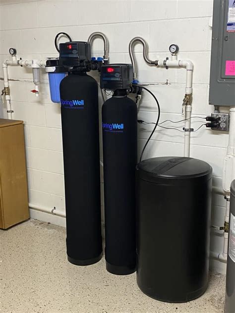 Springwell water softener.  That means you get the same strong water pressure w...