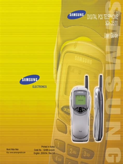 Sprint user guide for the samsung model sch 3500 pcs phone. - Panasonic tc 50ps14 manual de servicio guía de reparación.