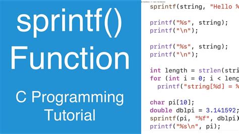 Sprintf integer.  This tutorial covers syntax, format verbs, and practica...