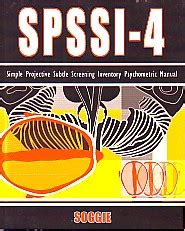 Spssi 4 Simple Projective Subtle Screening Inventory Psychometric Manual