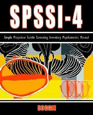 Spssi 4 simple projective subtle screening inventory psychometric manual. - Manual de motores de cortacésped kawasaki.