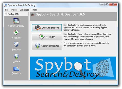 Spybot Search and Destroy for Windows