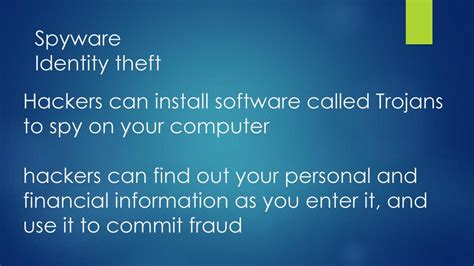 Spyware and Identity Theft