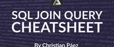 Sql Joins Cheat Sheet DEV Community