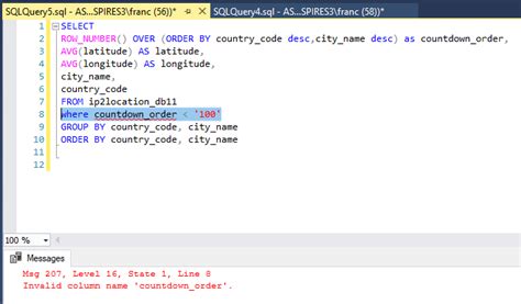 Sql invalid column name alias.  Learn how to troubleshoot and fix the SQL...