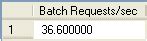 Sql server batch requests per second high.  This statistic is affected by all constraints ...