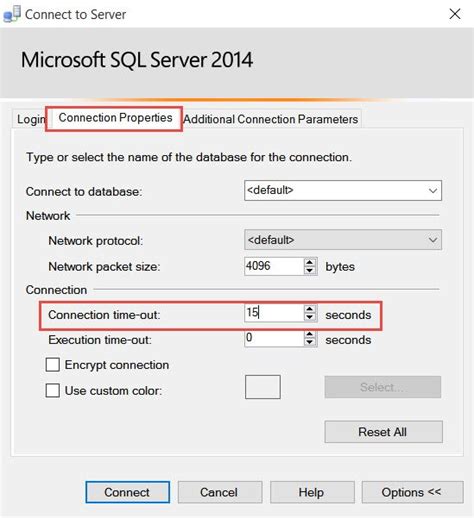 Sql server execution timeout expired.  You can also change it for the I've a query which wor...