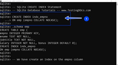 Sqlite create unique index.  Indexes which are declared unique differ only in that...