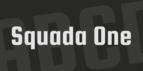 Squada One Font - 1001 Free Fonts