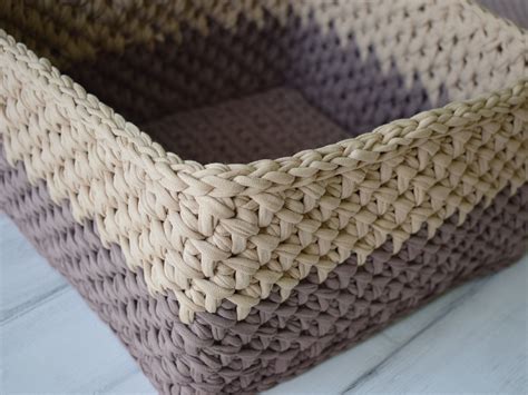 Square Crochet Basket Pattern