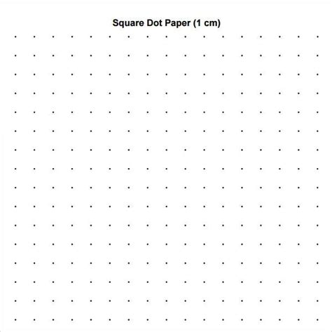 Square Dot Paper Template Printable Graph Paper Graph Paper Drawings Graph Paper Notebook