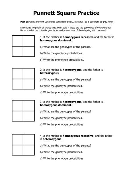 Square Practice Problems Worksheet